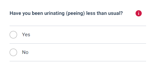 Figure 2a: first question of a table